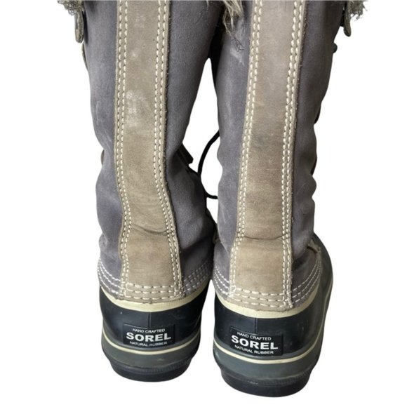 SOREL Women's Joan Of Arctic NL 1540-051 Gray/Tan Waterproof Snow Winter Boots 7 - Picture 2 of 12
